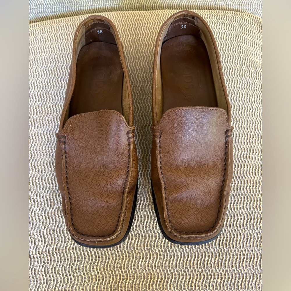 Classic Tod's Brown Leather Loafers EU38